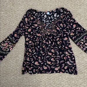 Draw string boho top